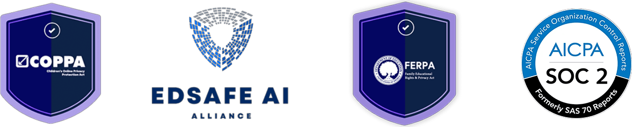 StudyFetch Safety Certifications - FERPA, COPPA, Edsafe AI, AICPA SOC 2 Compliant