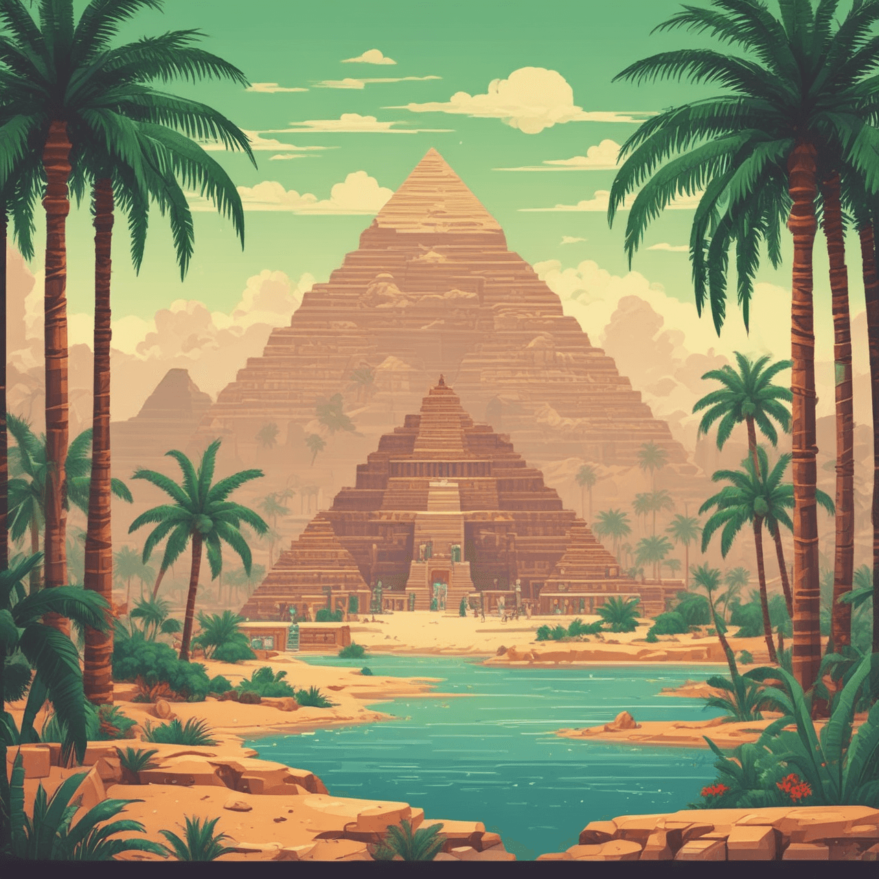 Egypte Jump game banner