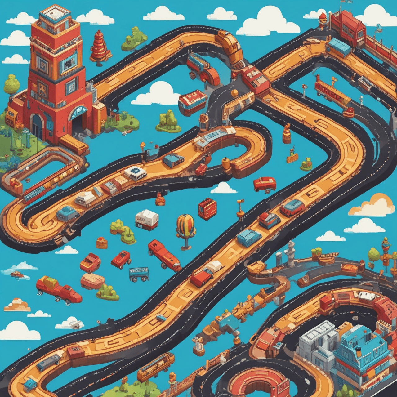 Alphabet Racer game banner