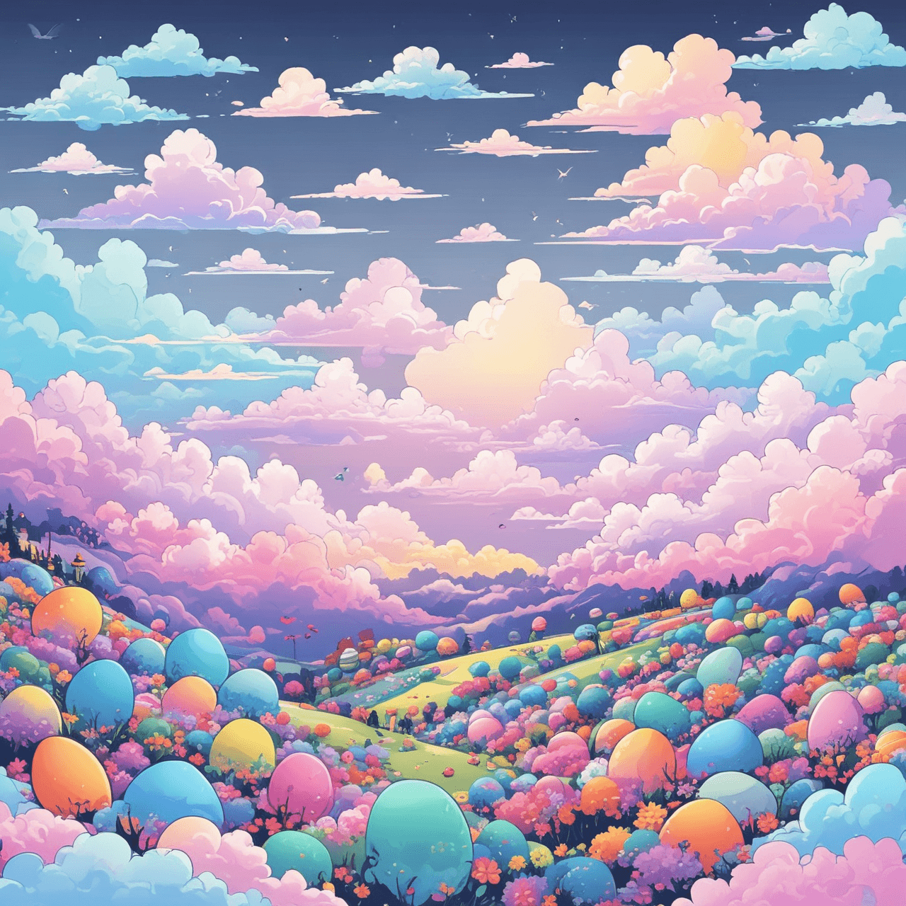 Easter Egg Bridge game banner