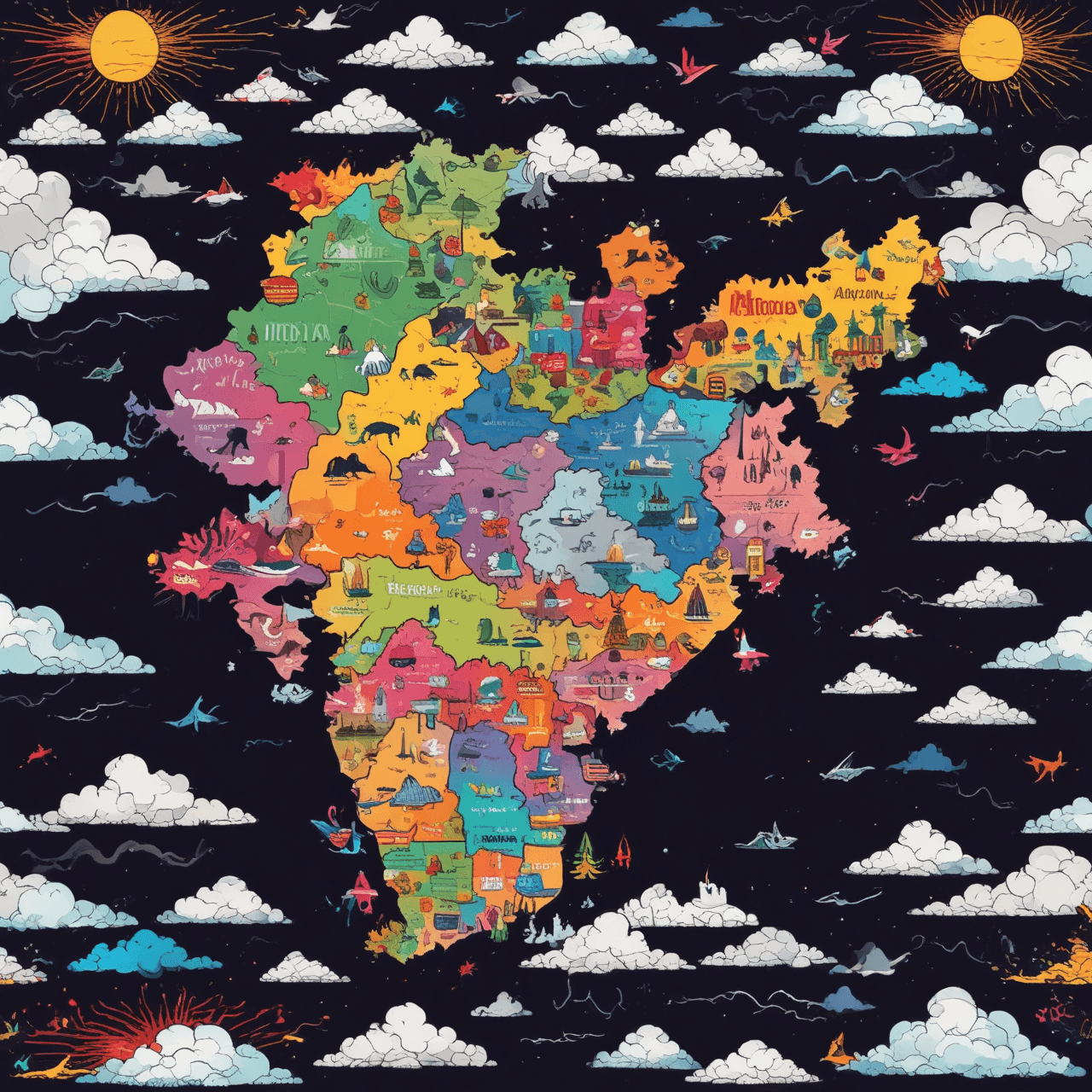 Indian Federalism Cloud Hop game banner