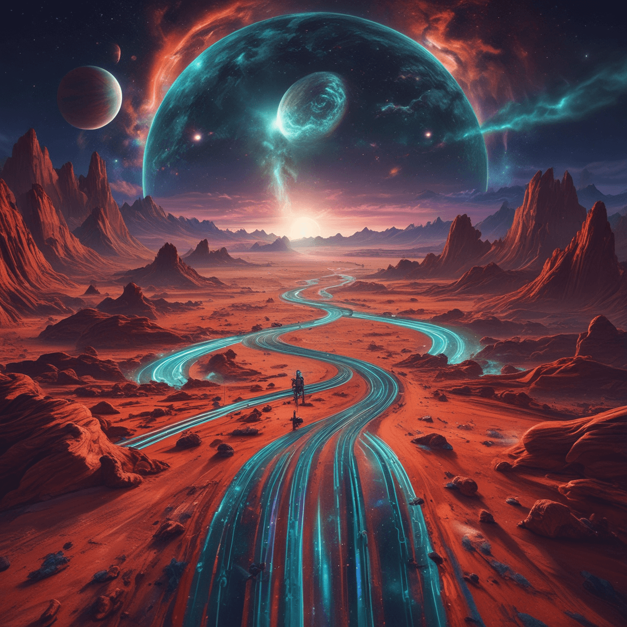 Planetary Pursuit: Earth vs. Mars game banner