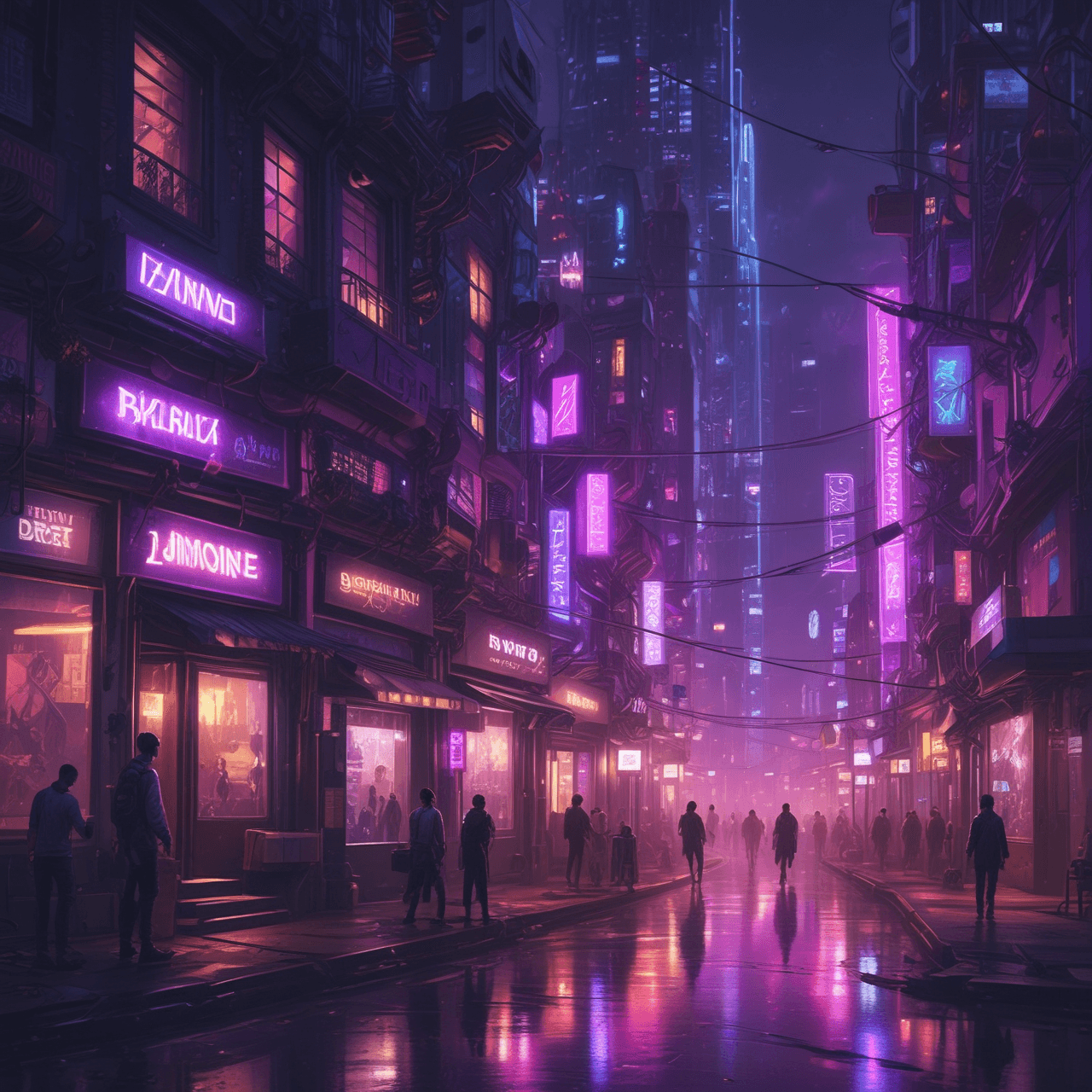 Course aux Droites Cyberpunk game banner