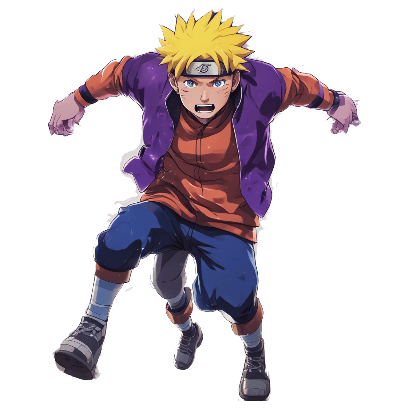 Naruto's Cathode Ray Run game banner