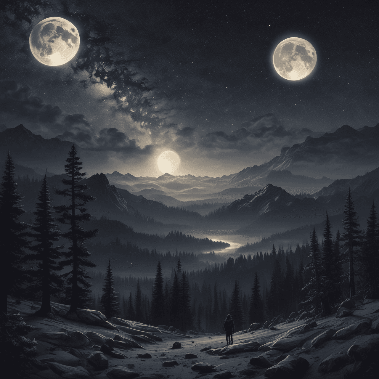 Wolf Night Quiz Adventure game banner