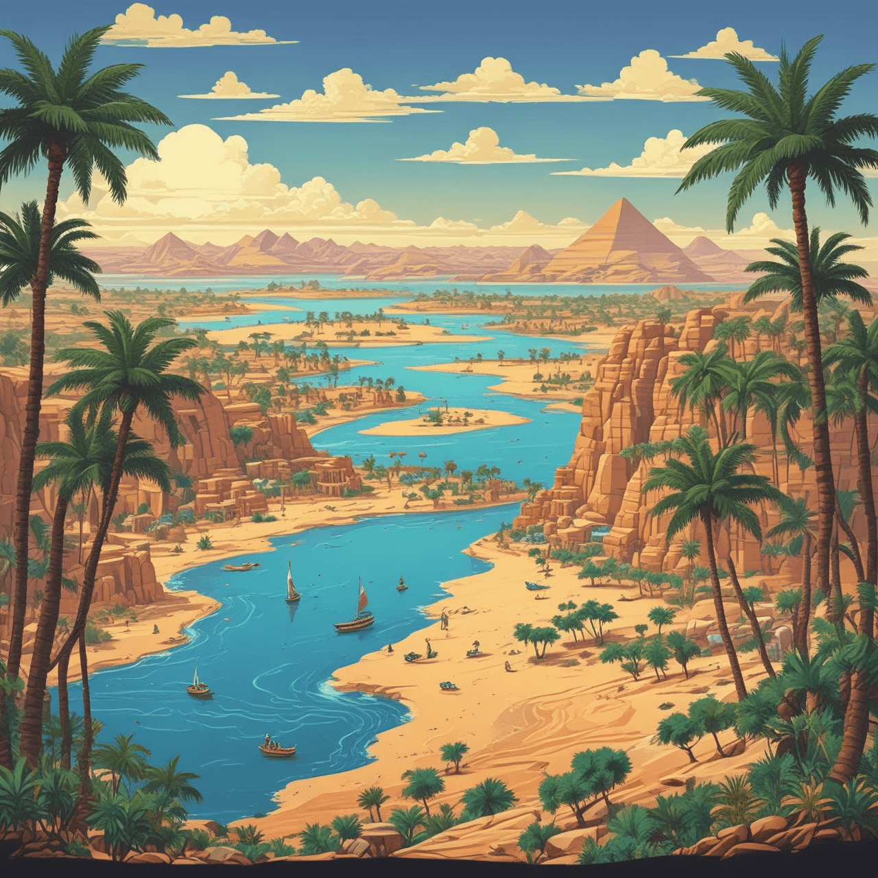 جسر السحاب: جغرافيا مصر game banner