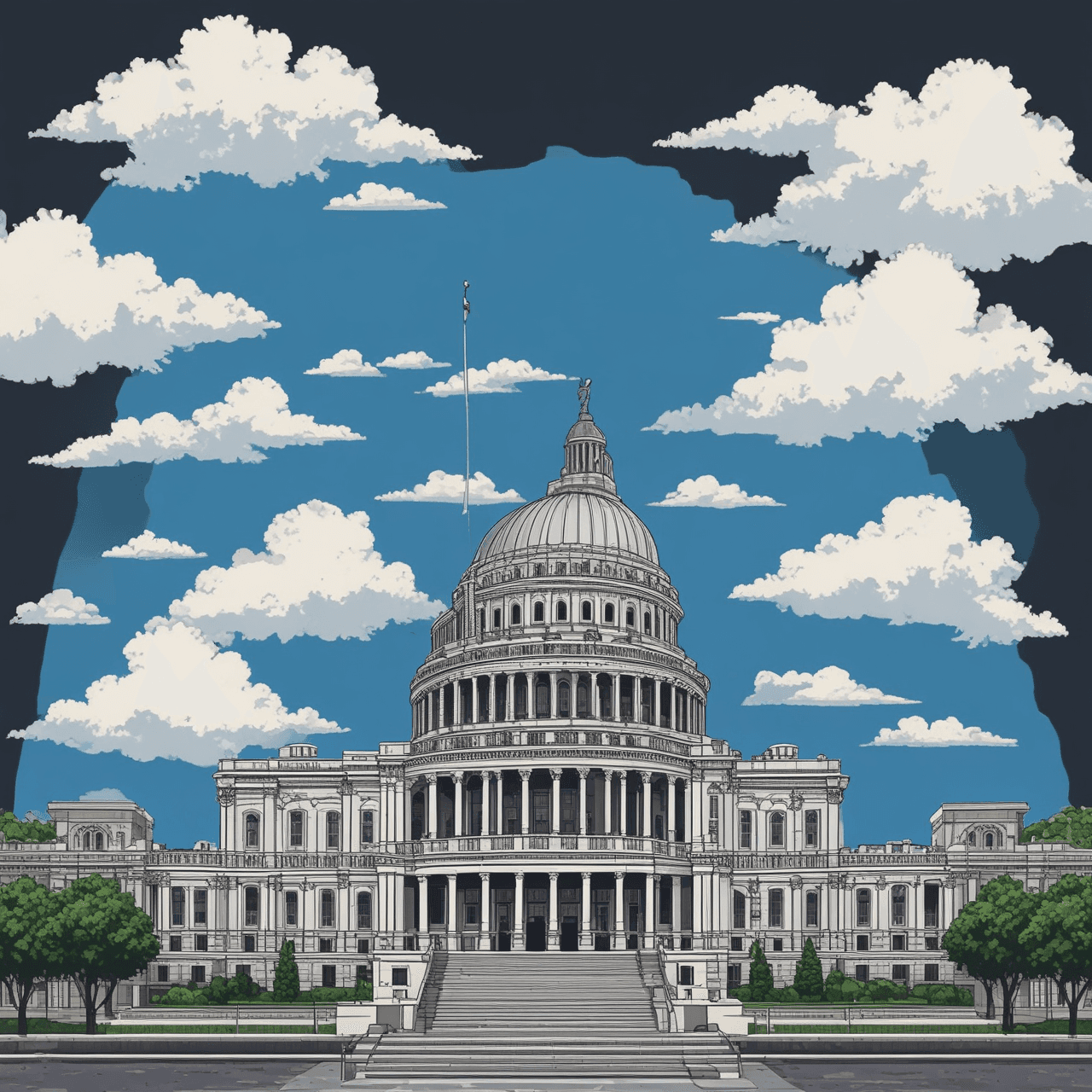Politics Jump game banner