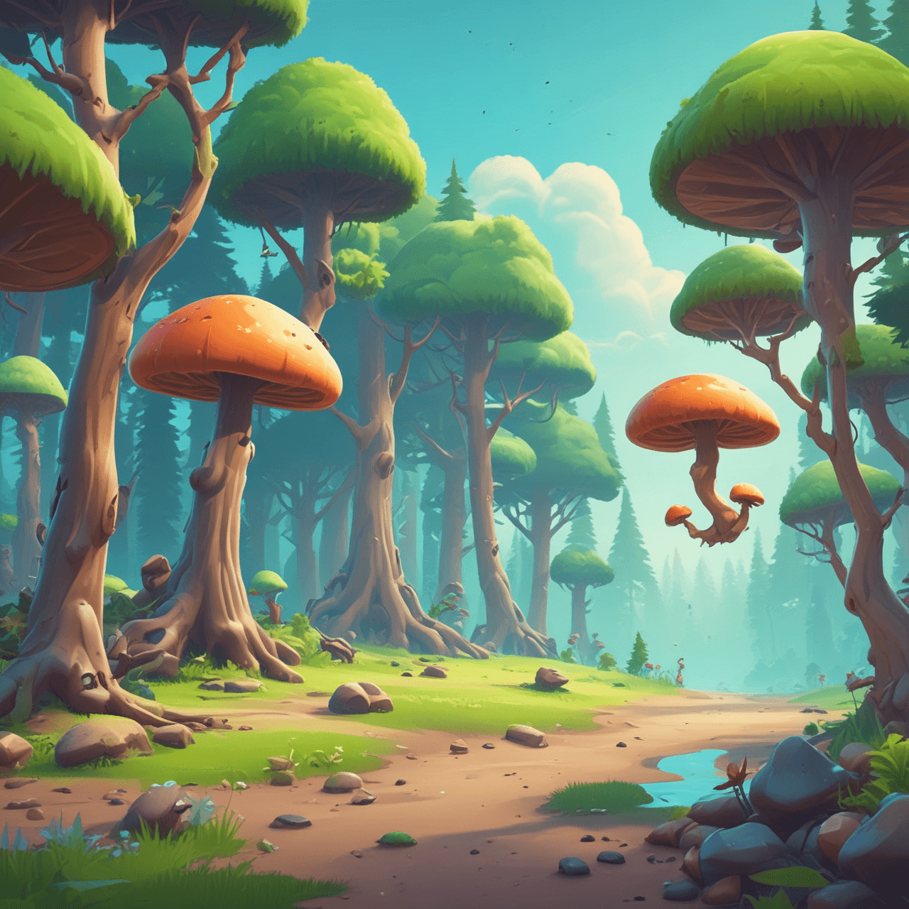 Fungi Frenzy Run game banner
