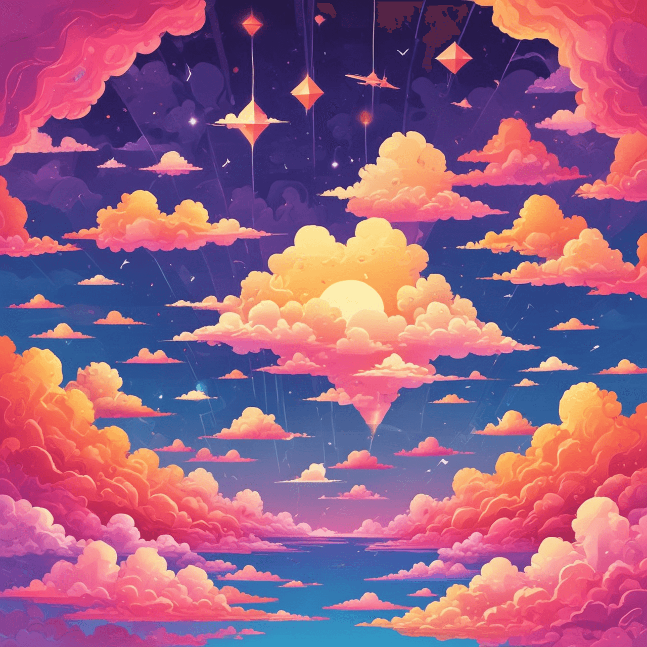 Geometric Sky Bridge game banner