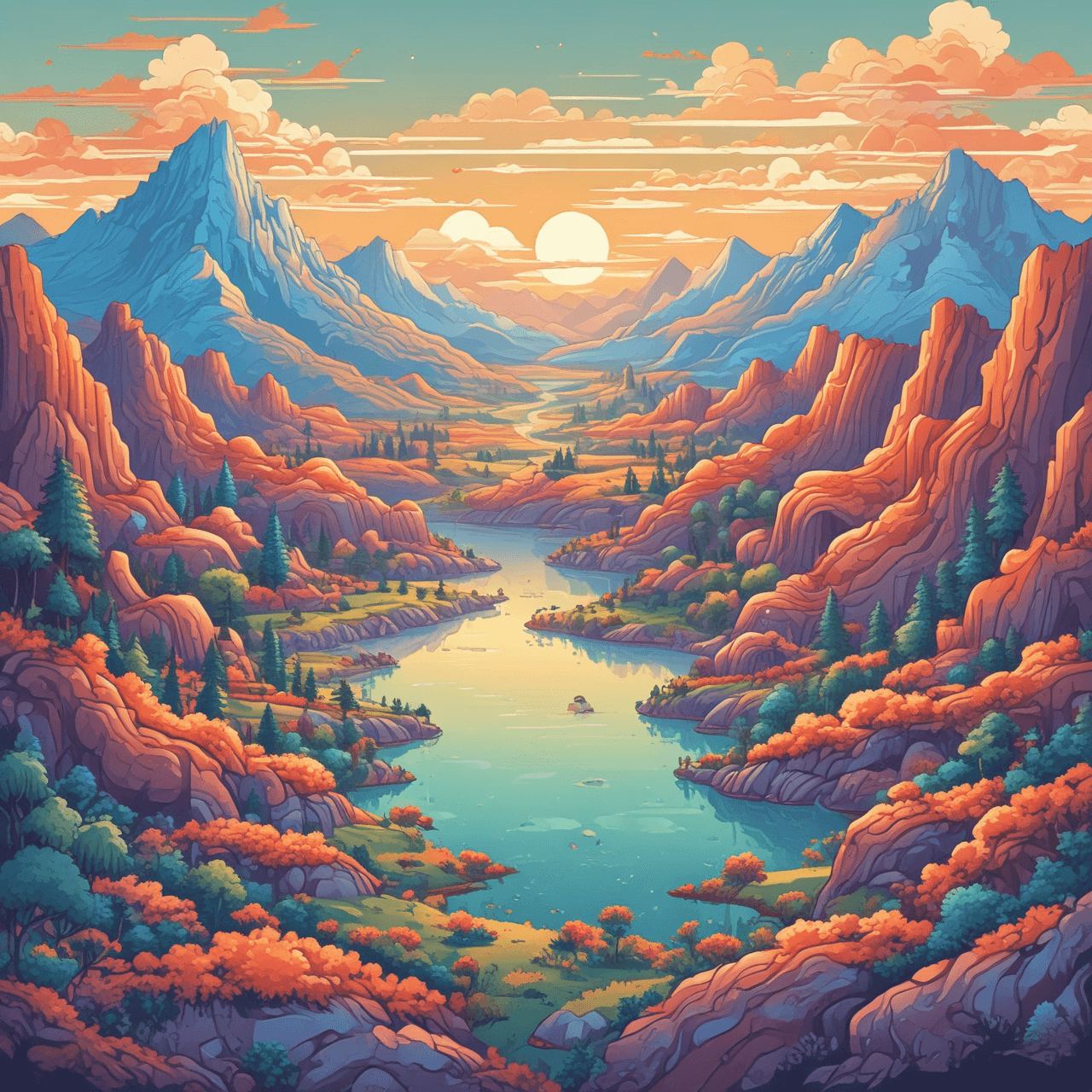 Geography Runner: Landforms! game banner