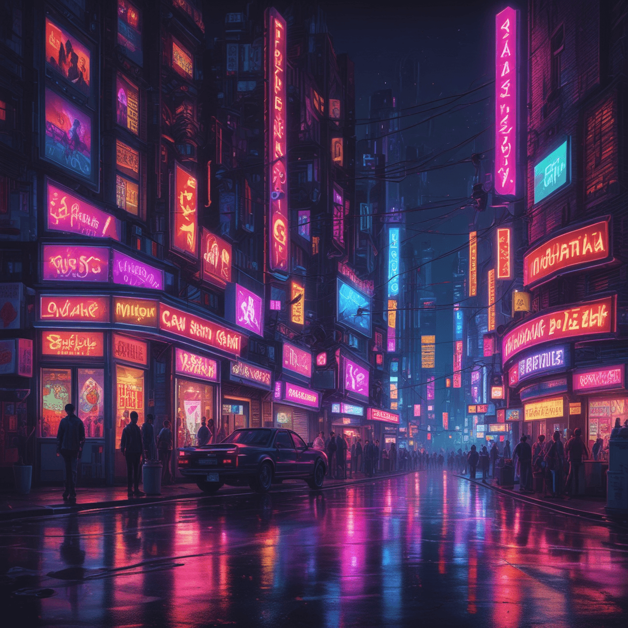 Cyberpunk Heart Run game banner