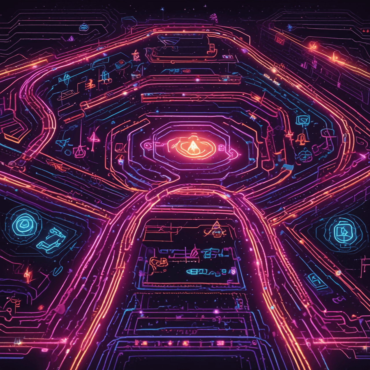 Neon Math Race game banner