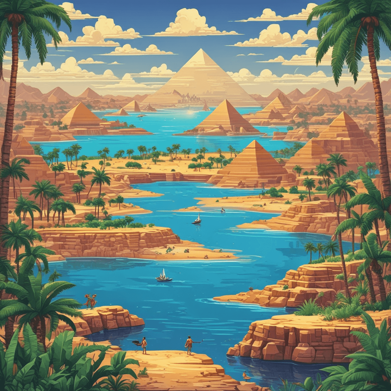 Jetpack Through Ancient Egypt game banner