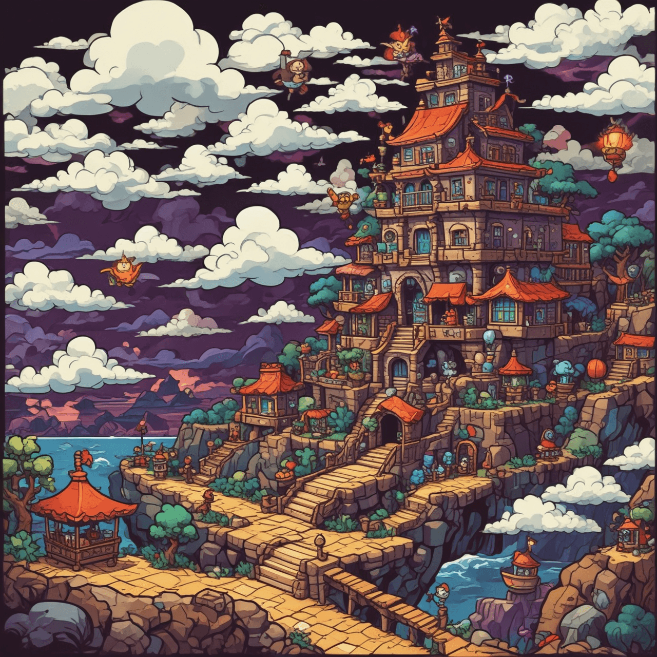 Paper Mario Quiz Run game banner