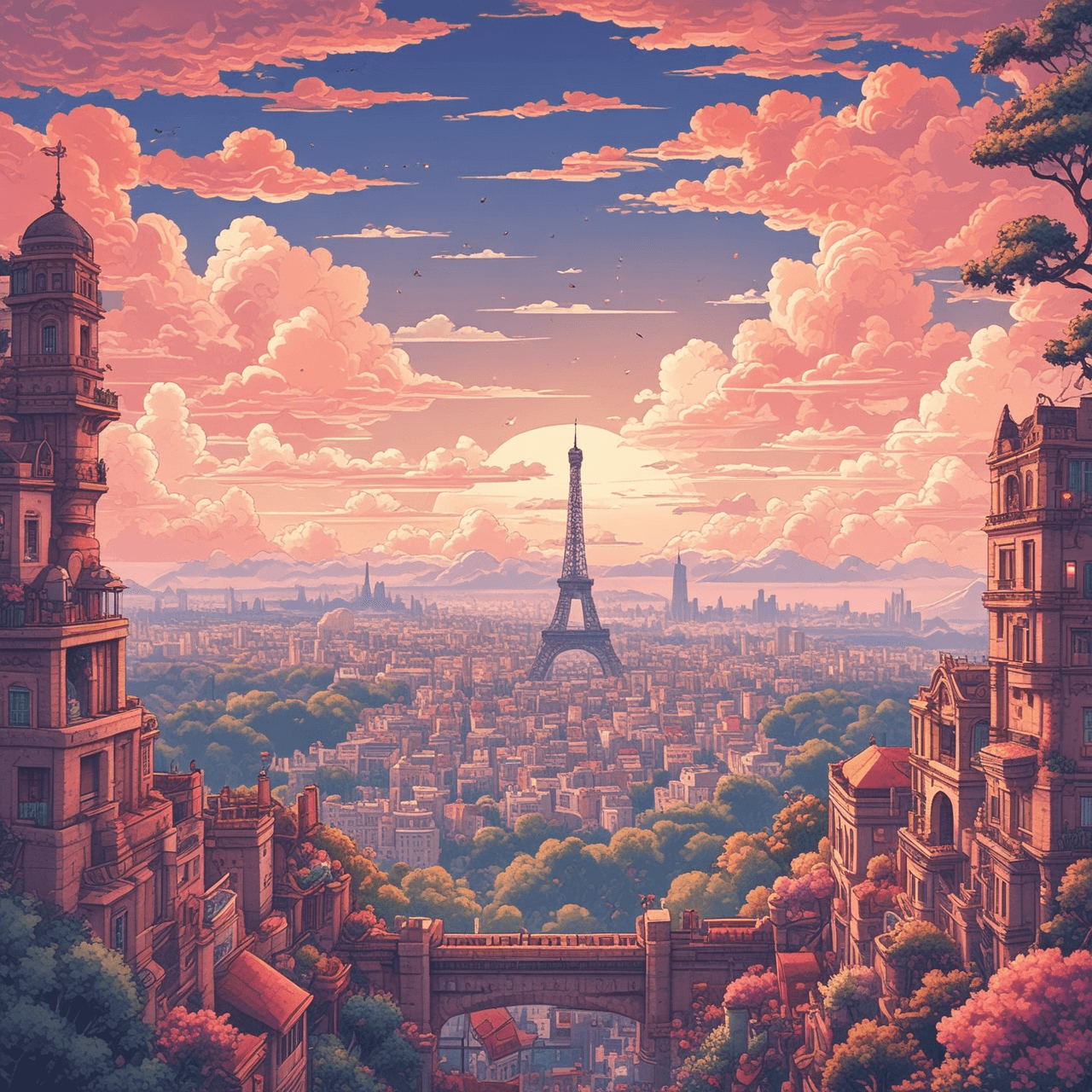 Passé Composé Cloud Bridge game banner