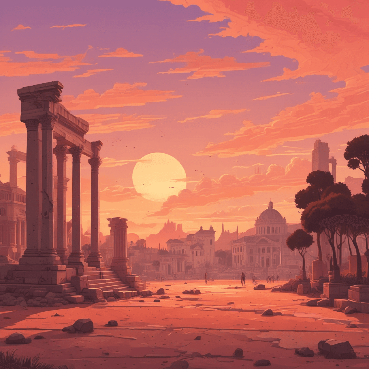 Roman Empire Run game banner