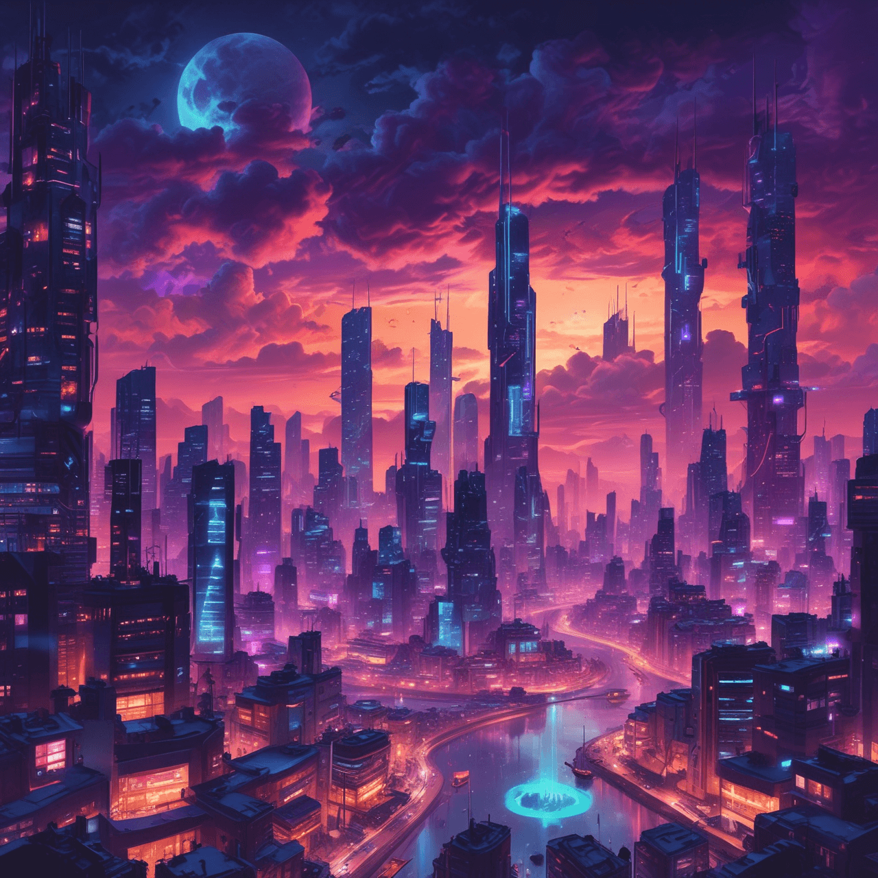 Puente del Ciclo Celular Cyberpunk game banner