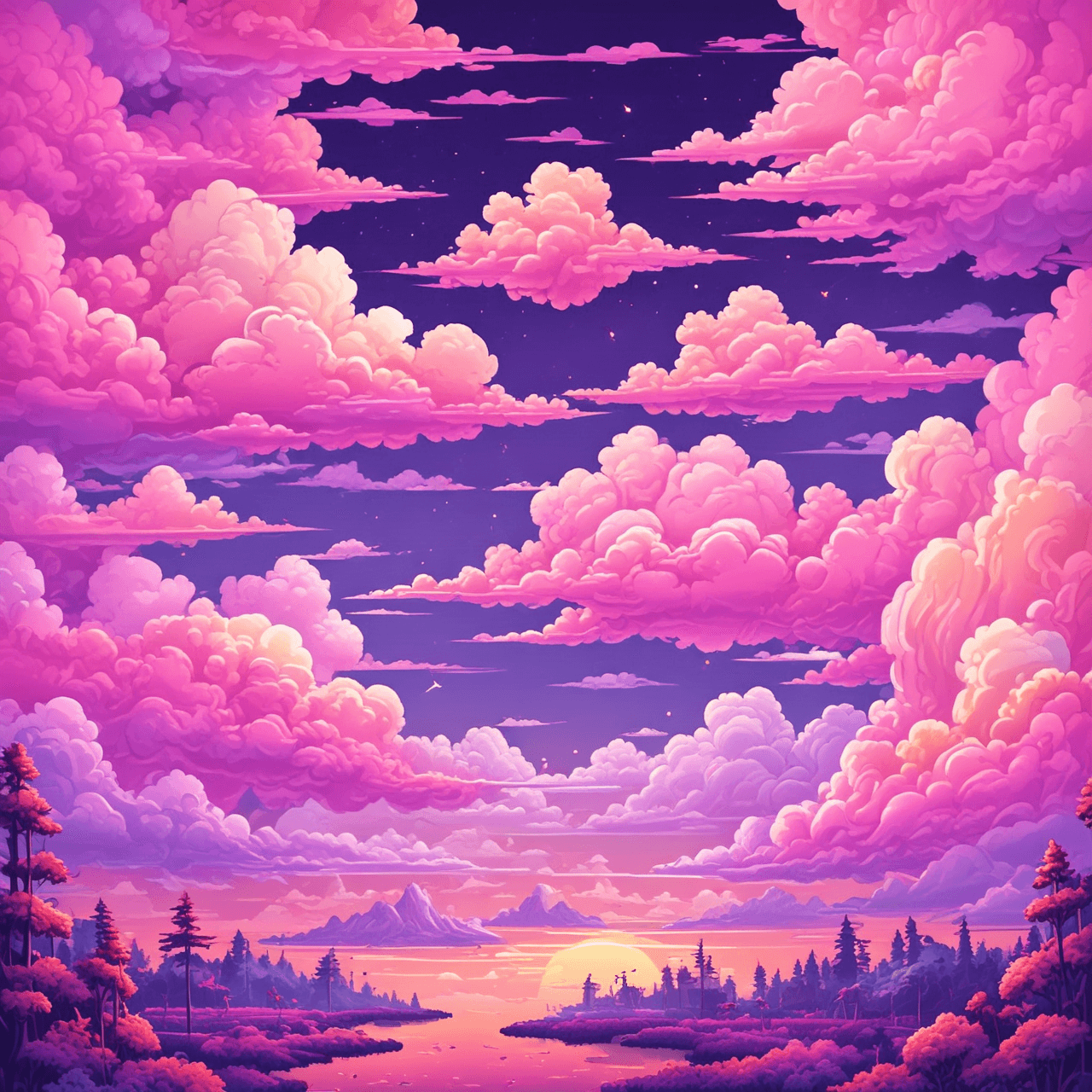 Pink Spanish Cloud Bridge game banner