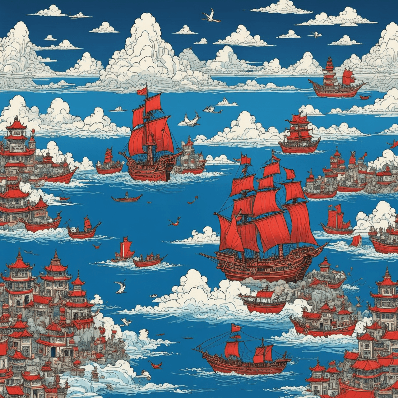 Zheng He's Voyage Run game banner