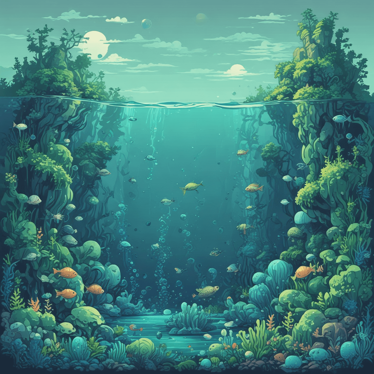 Aquatic Ecosystem Run game banner