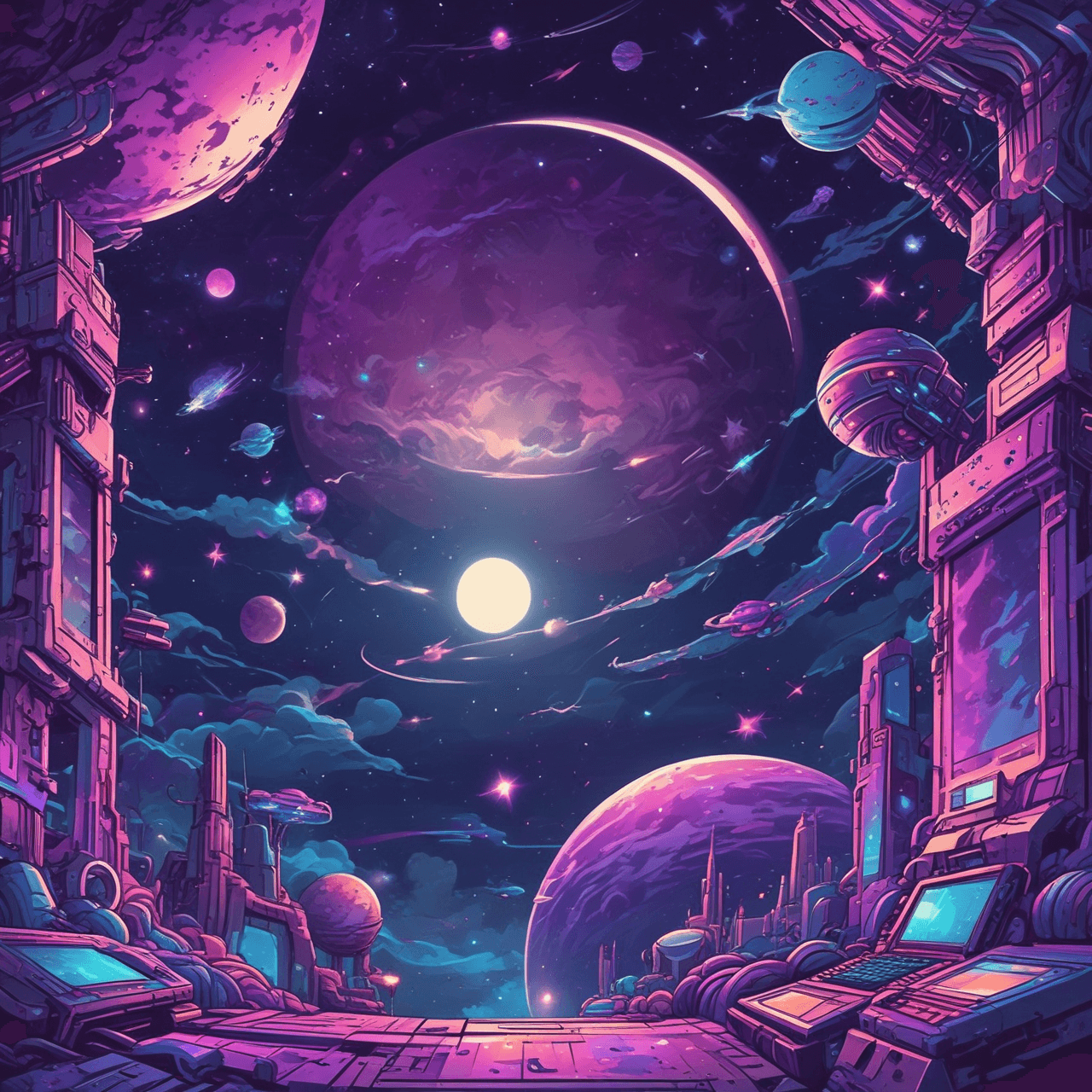Galactic Spell Runner game banner