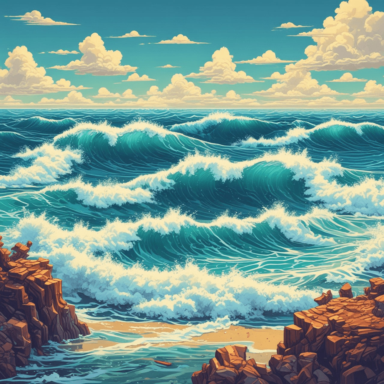Wave Wisdom Runner game banner
