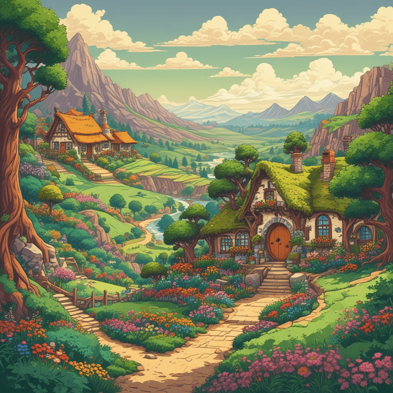 Hobbit's Quiz Journey game banner