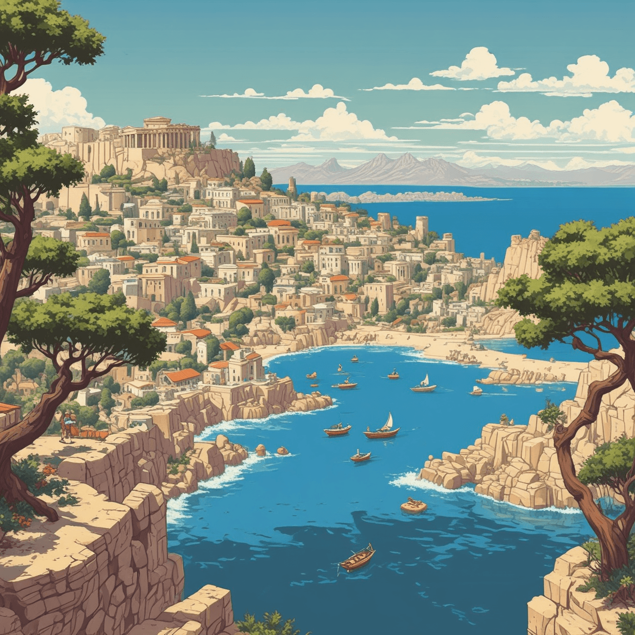 Ancient Greece Quiz Defenders game banner
