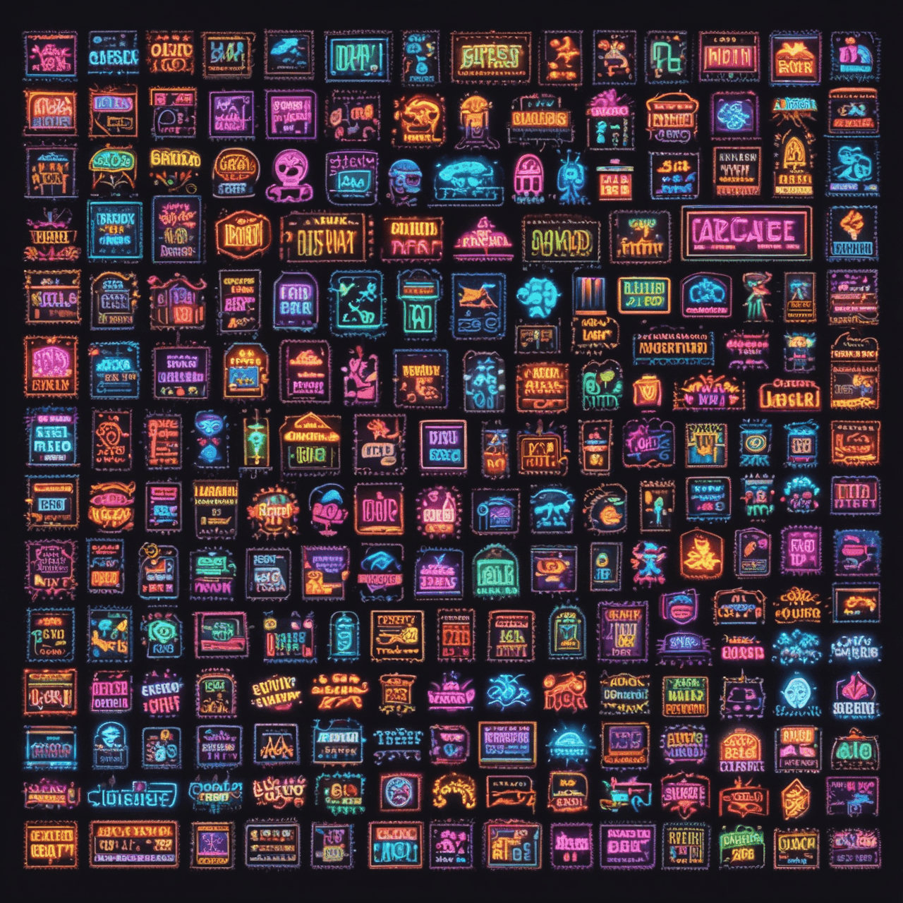 Adjective Arcade game banner