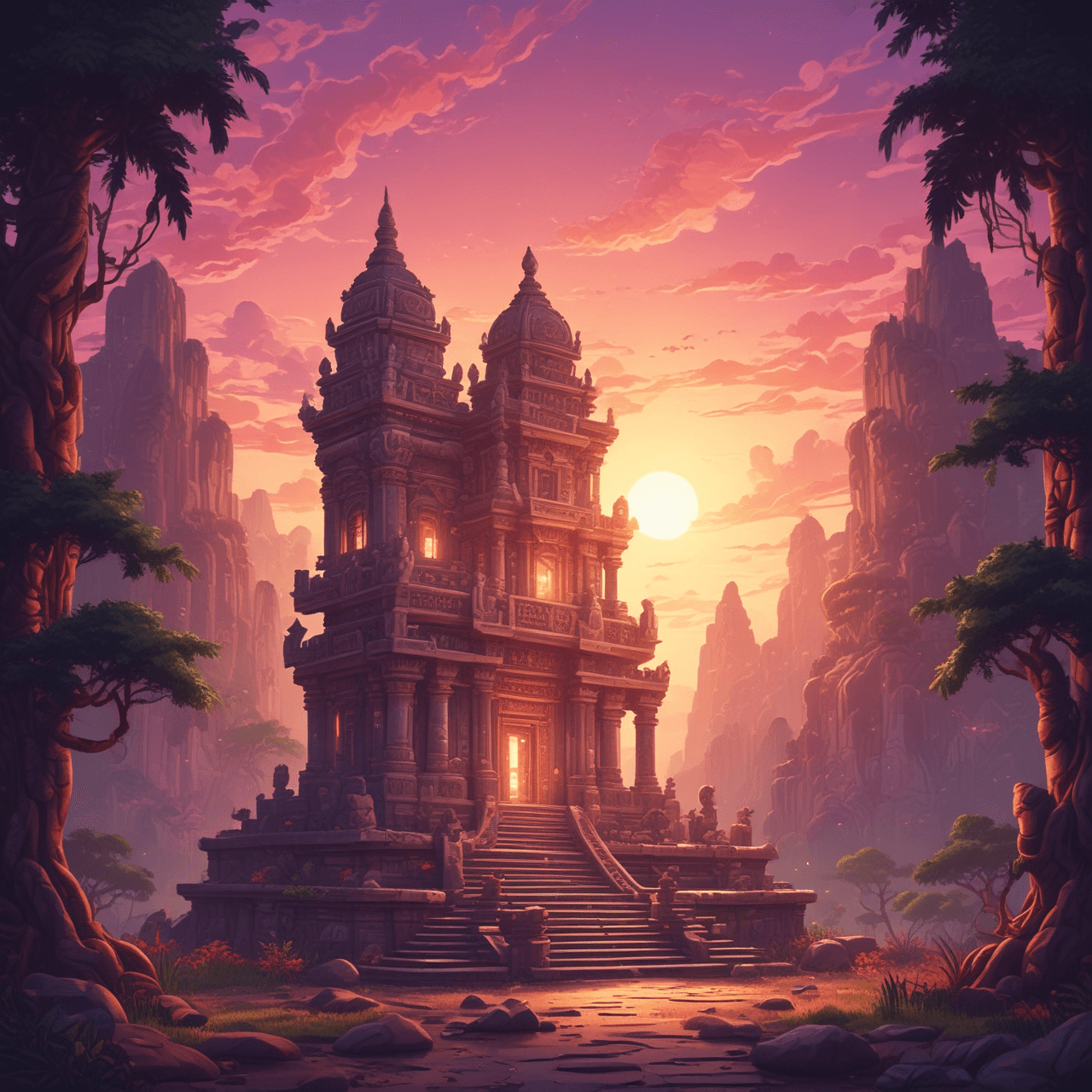 Sacred Path Runner game banner