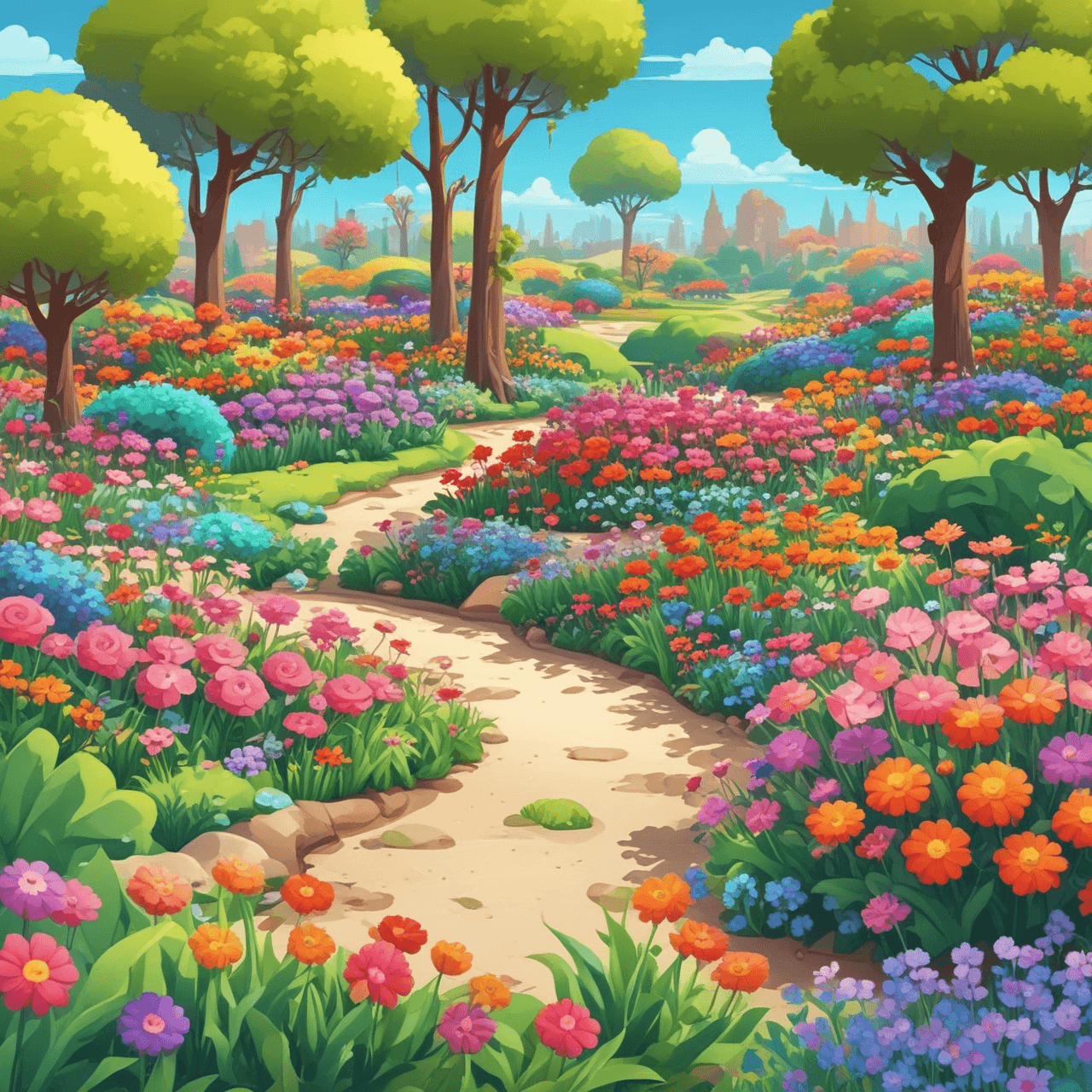 Flower Power Run game banner