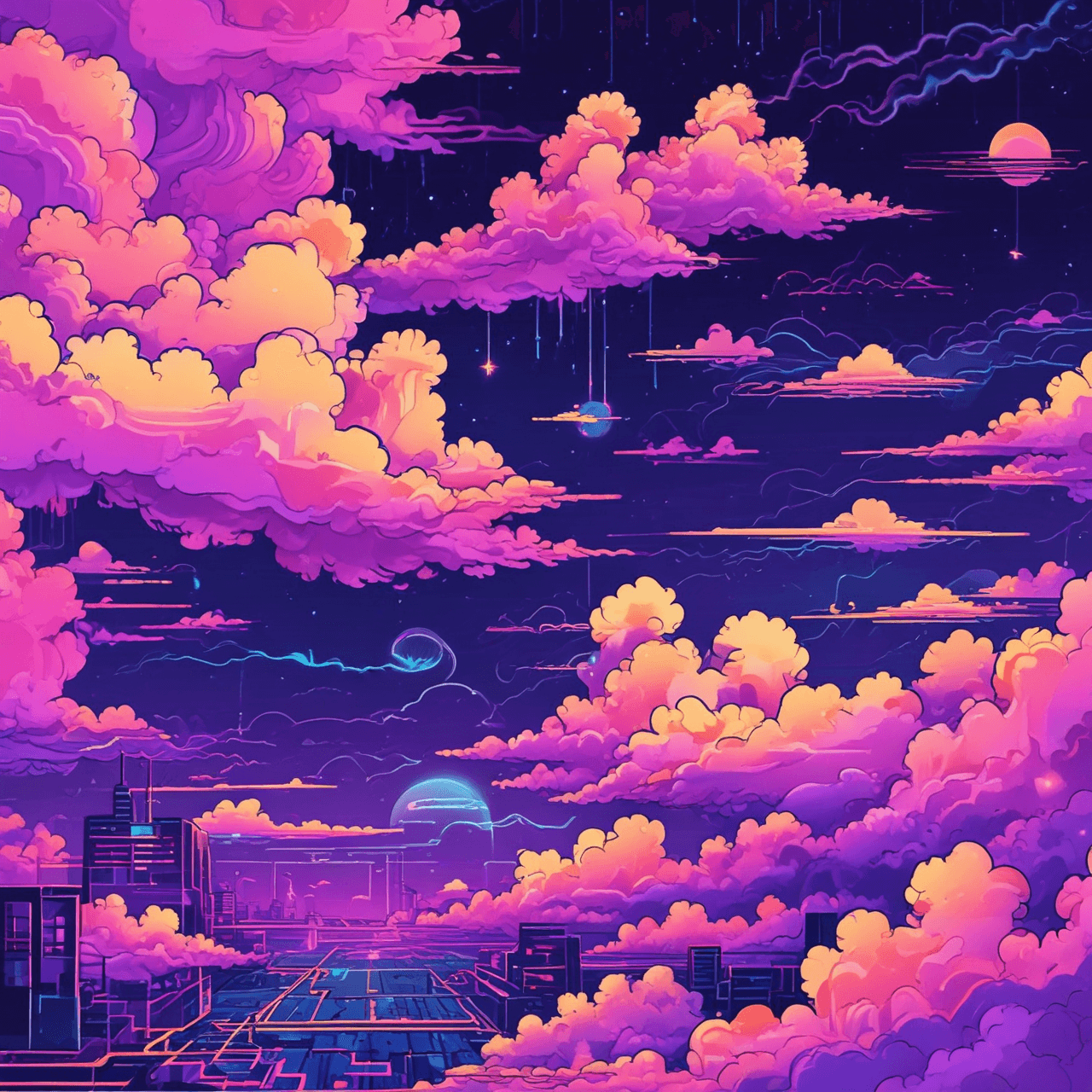 Neon Math Bridge game banner