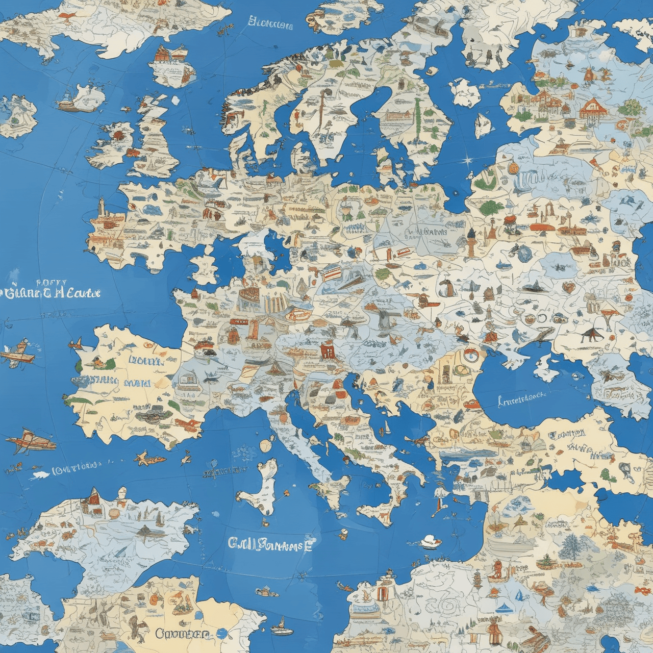 Avventura Quiz Jetpack: Stati Europei game banner