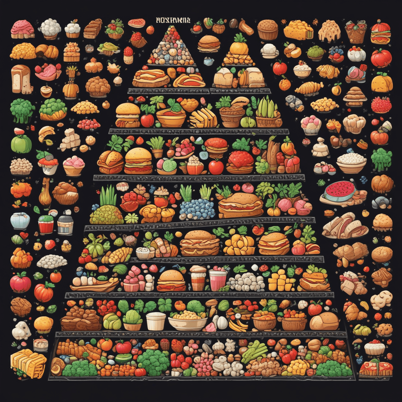 Food Pyramid Run game banner