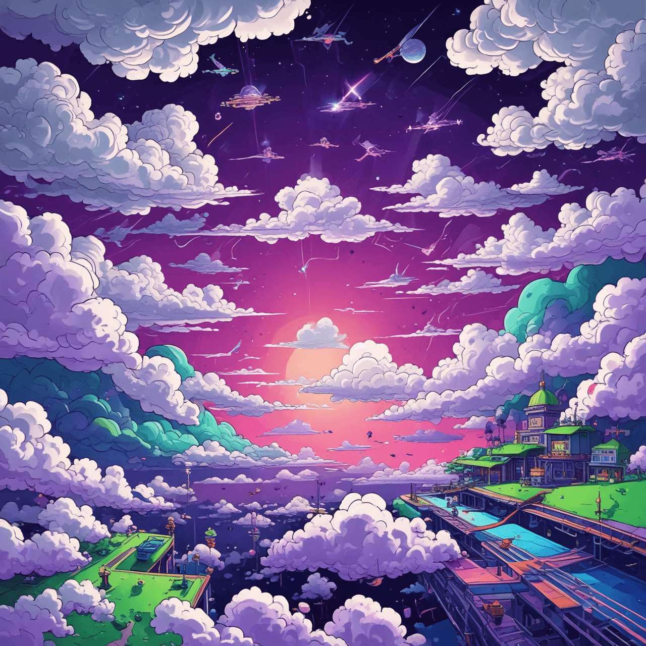 Newtonian Cloud Bridge game banner