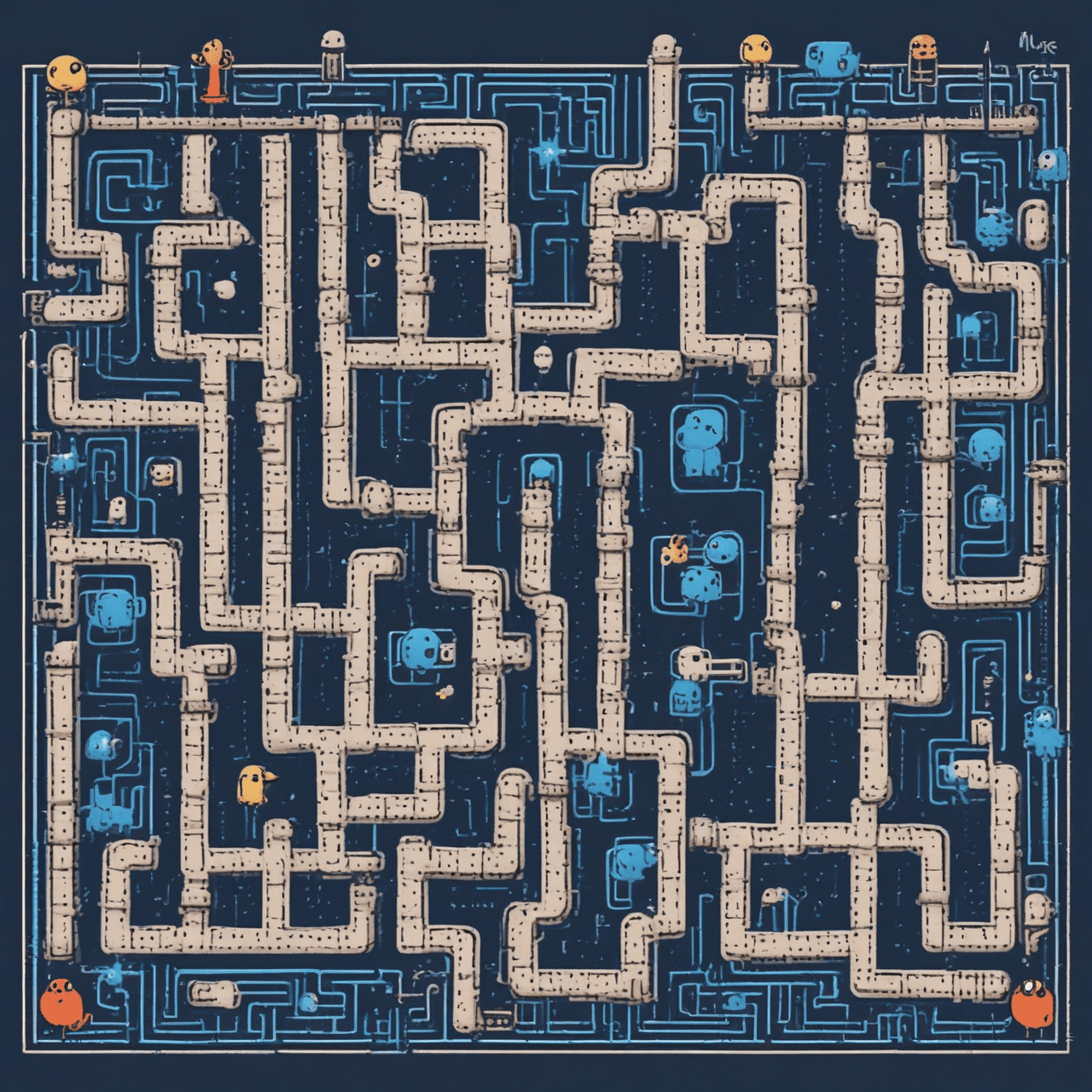 Pac-Man Maze Chase game banner