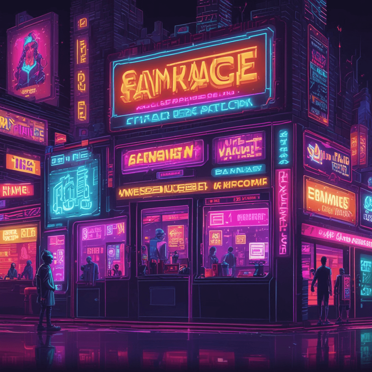 Cyberpunk Ecommerce Race game banner