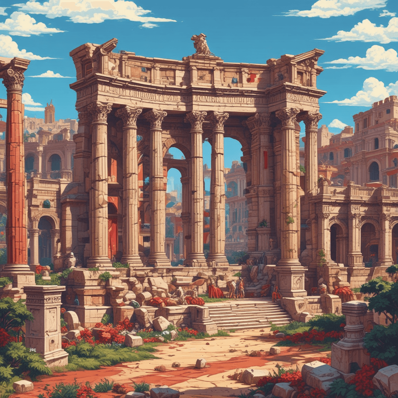 Jetpack Quiz Adventure: Ancient Rome game banner