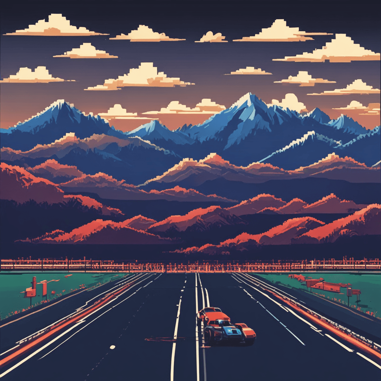 Pixel Racer game banner