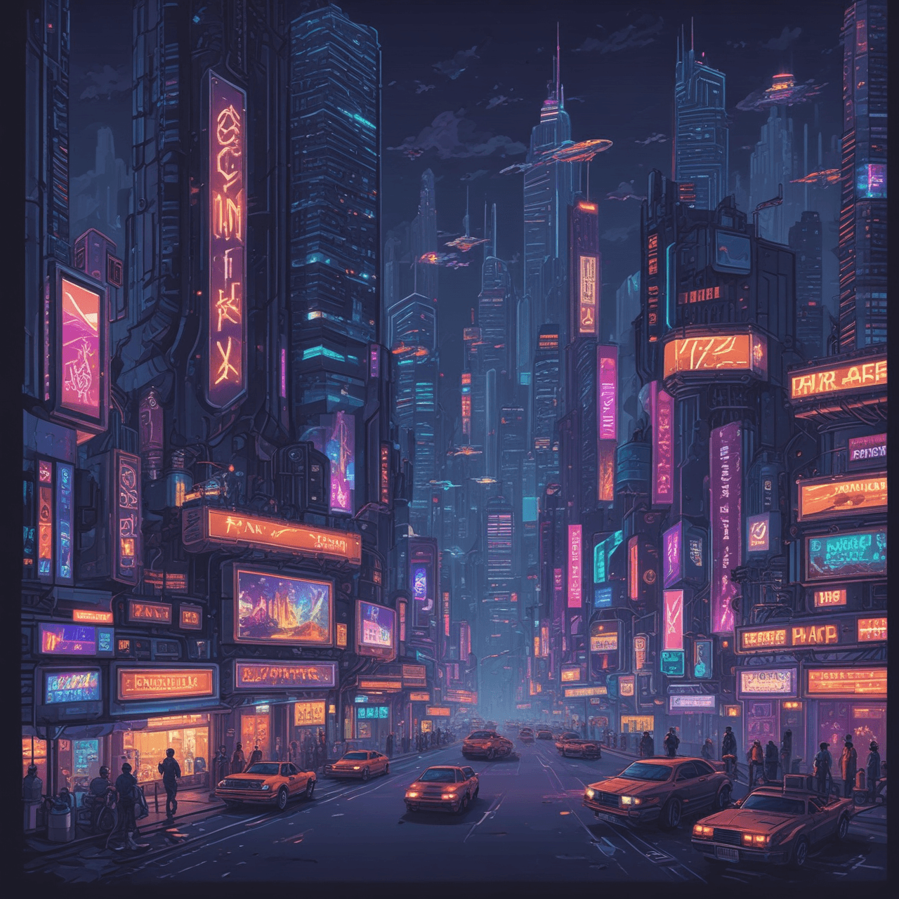 Cyberpunk Energy Run game banner