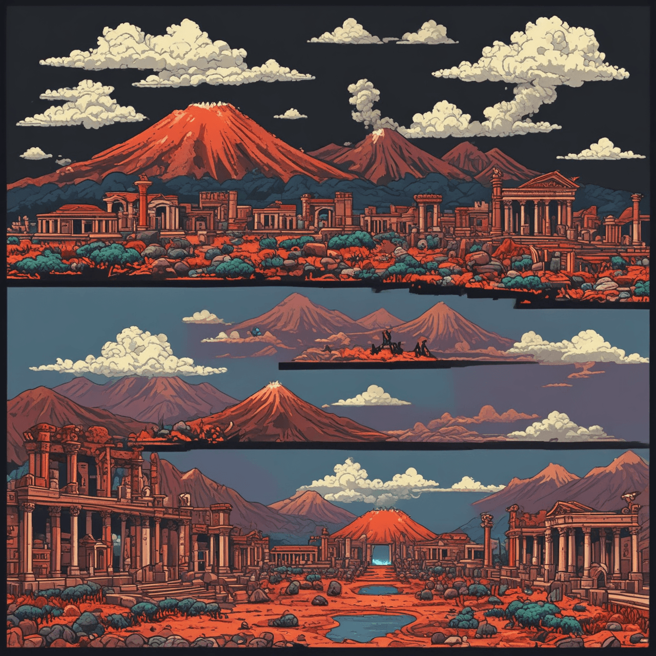 Vesuvius Jump game banner