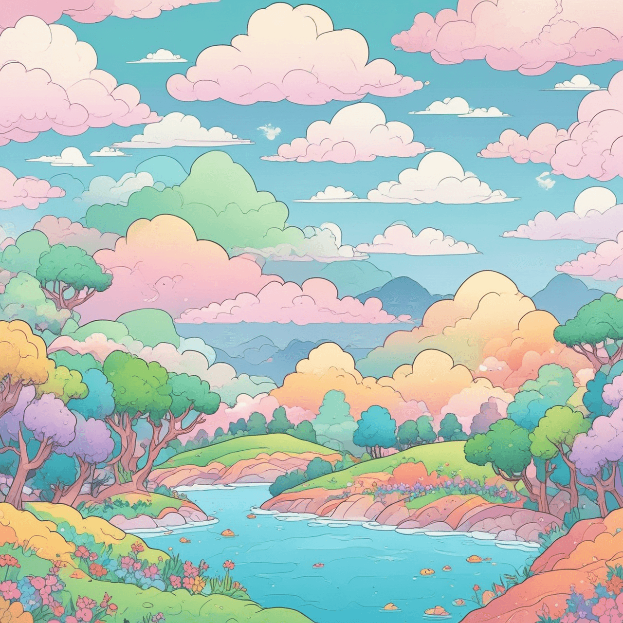 Carrera de Verbos Kawaii game banner