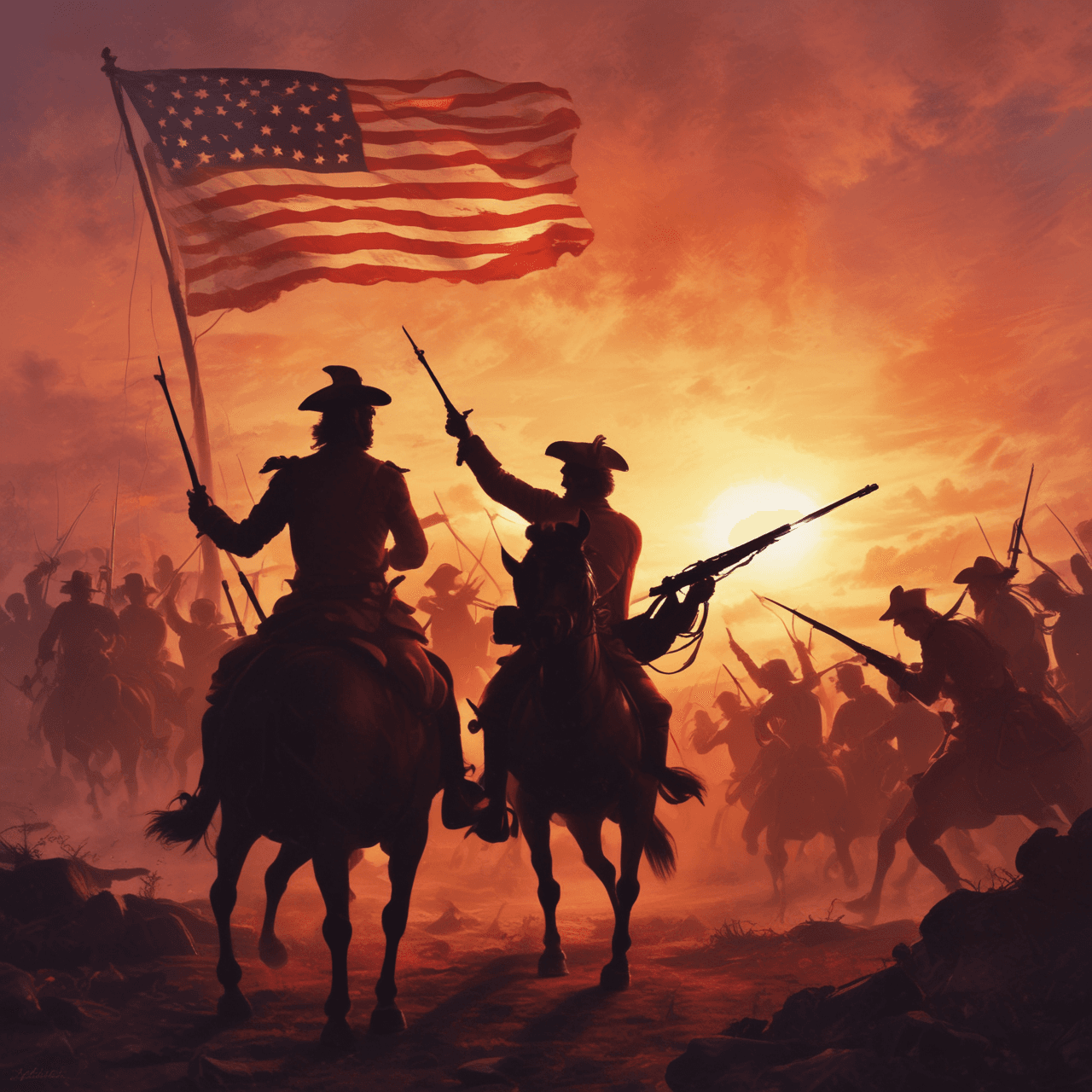 Amerikanische Revolution Quiz Lauf game banner