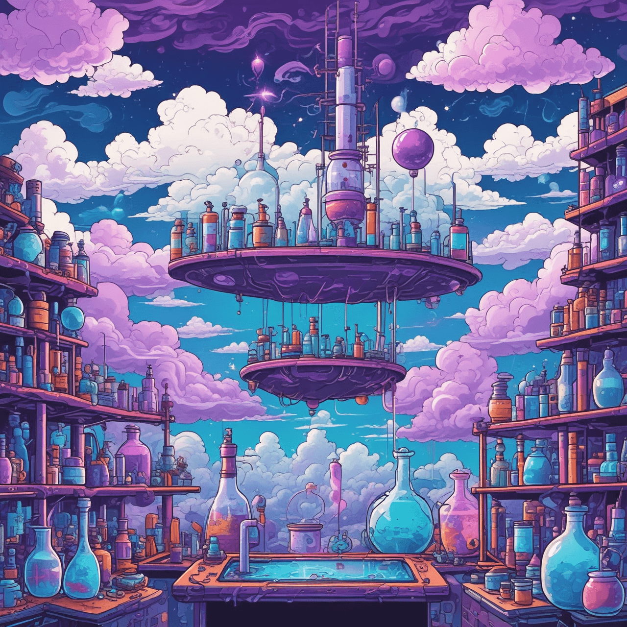 Science Cloud Hop game banner