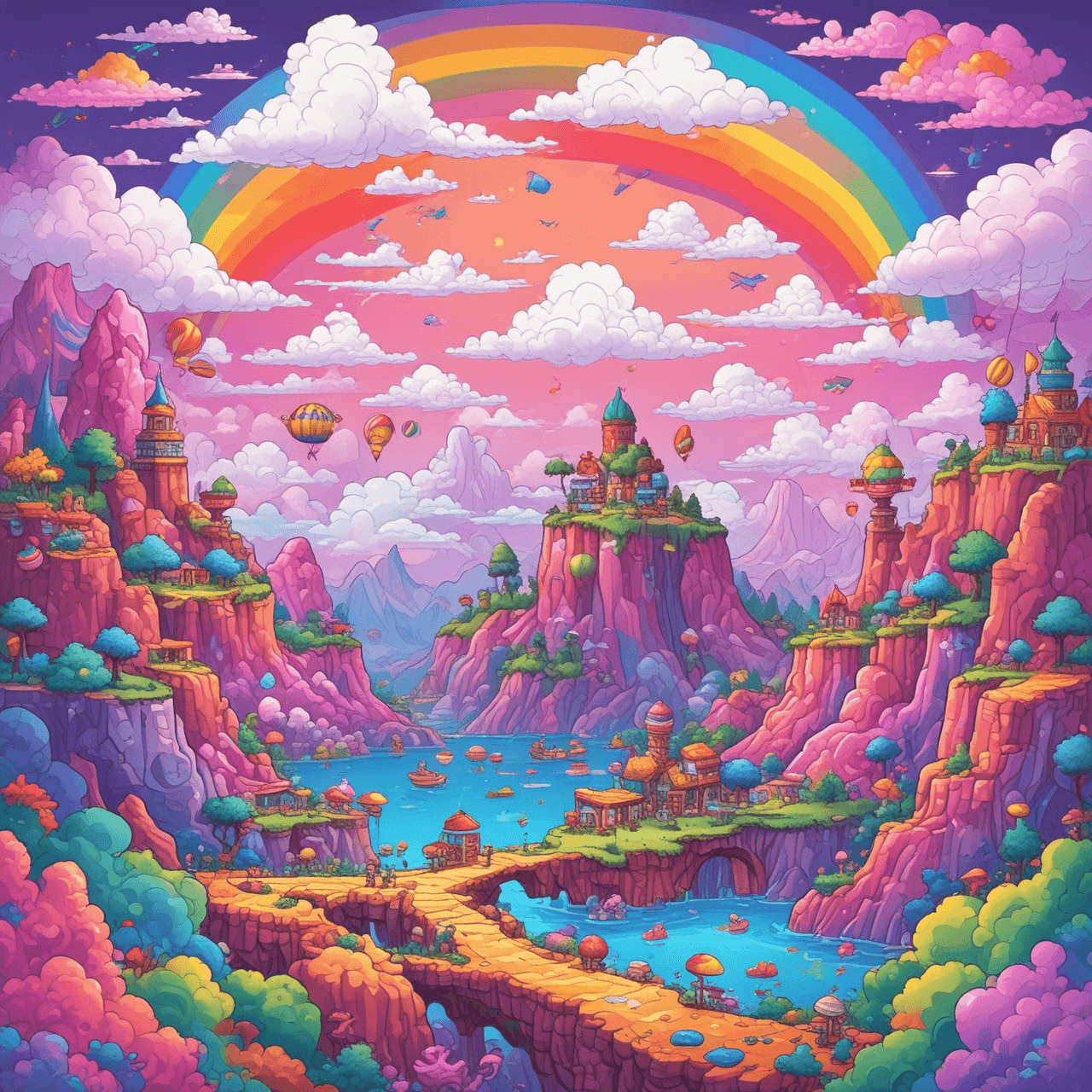 Rainbow Jump game banner