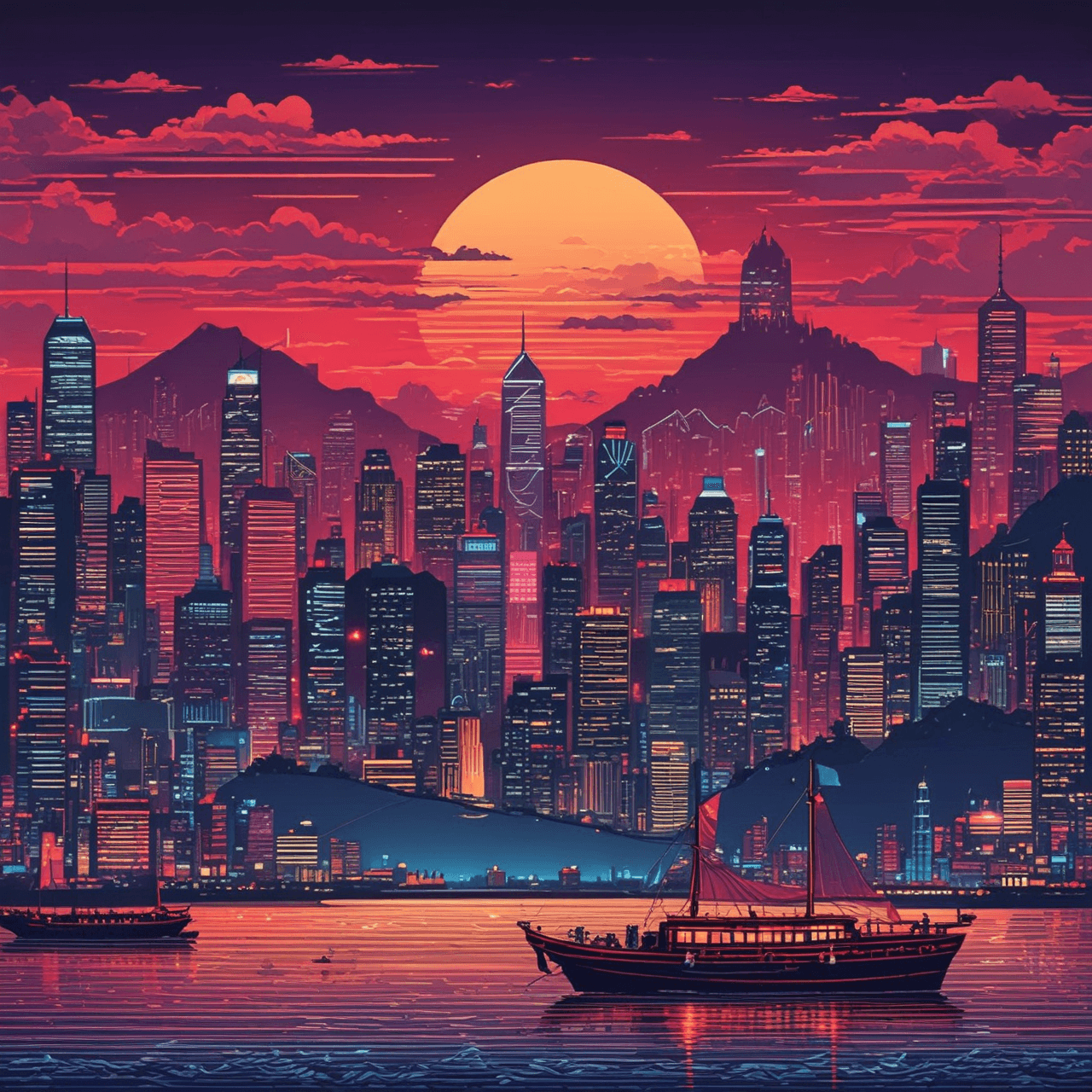 Hong Kong Retro Dash game banner