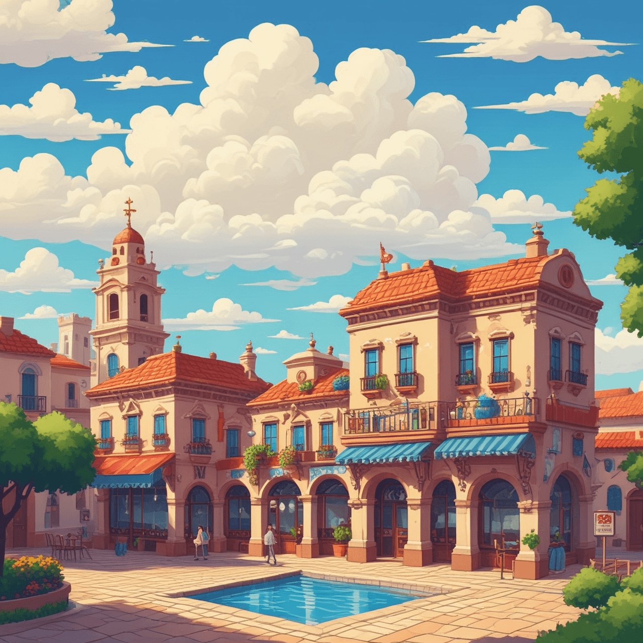Puente de Nubes: Español game banner
