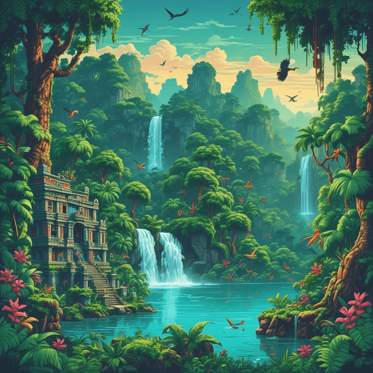 Latin America Jetpack Quest game banner
