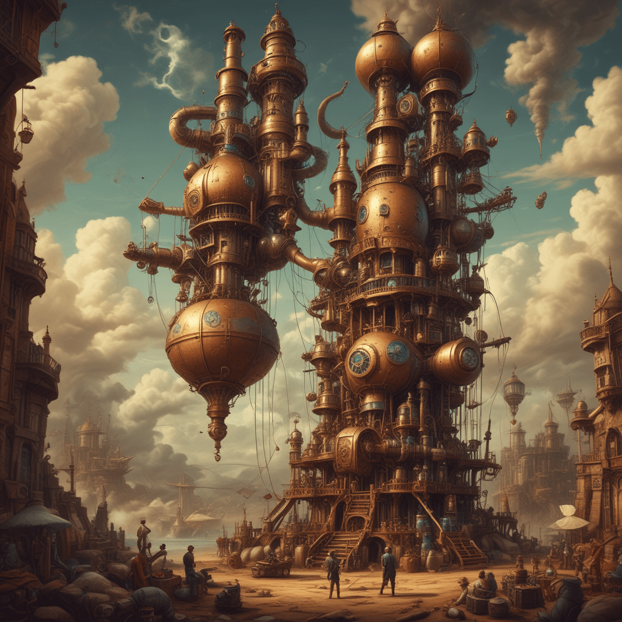 Defensores do Quiz Steampunk game banner