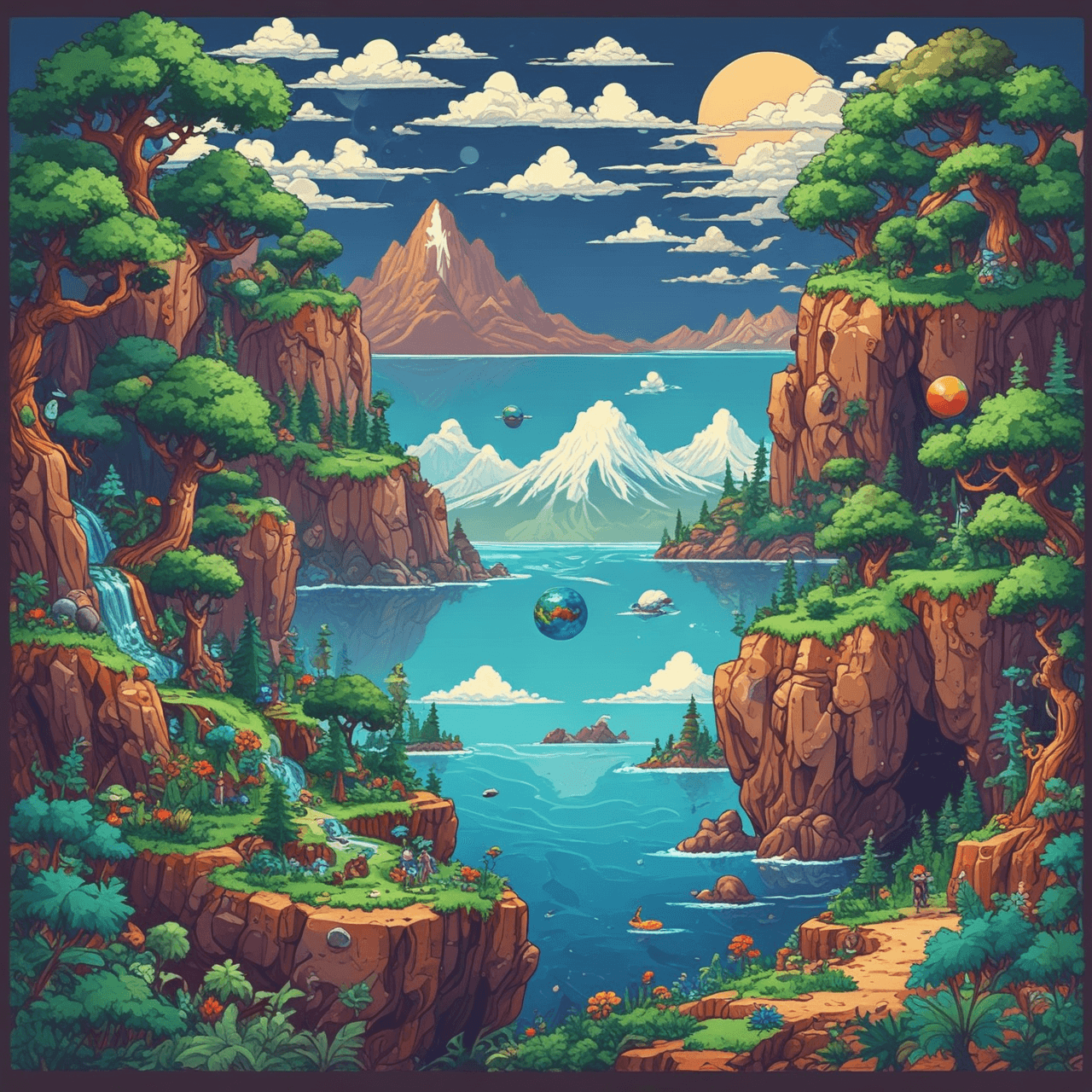 Earth's Spheres Jetpack Adventure game banner